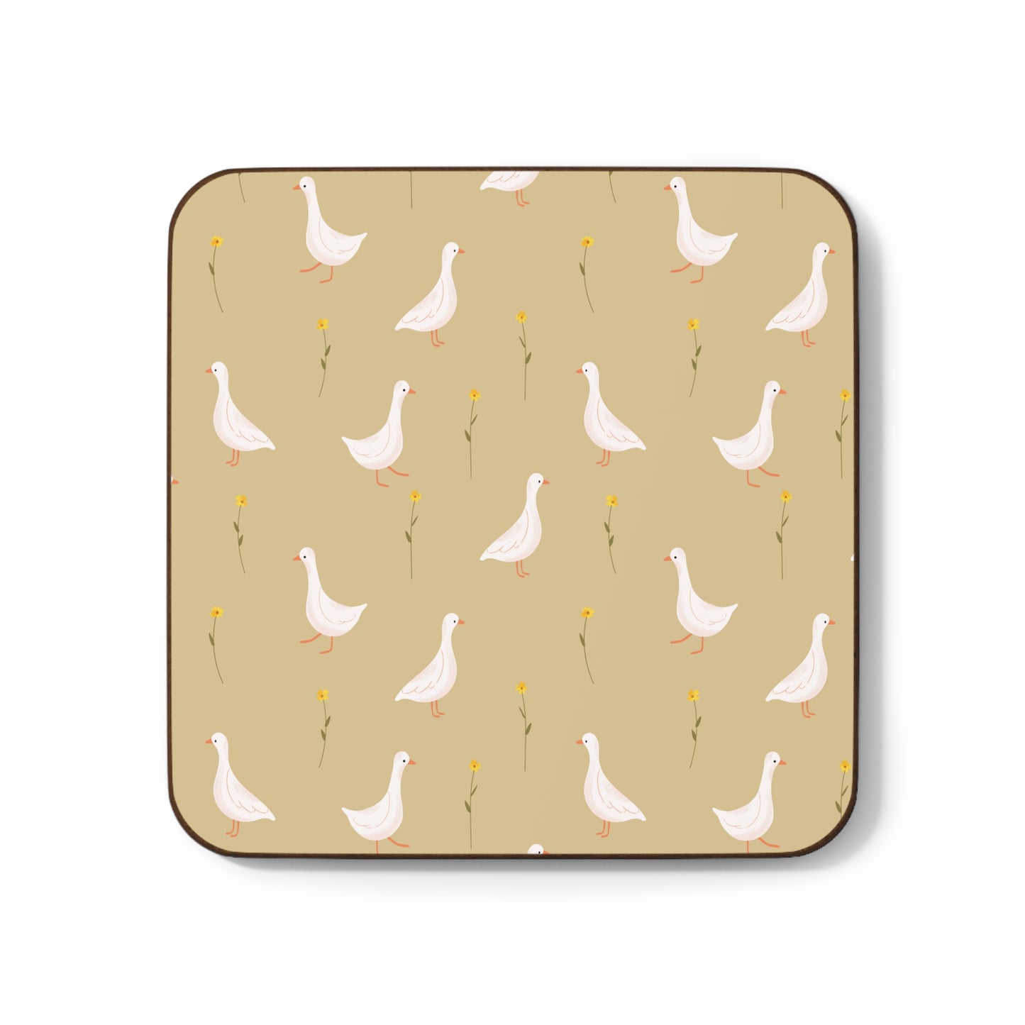 Golden Goosey - Hardboard Back Coaster