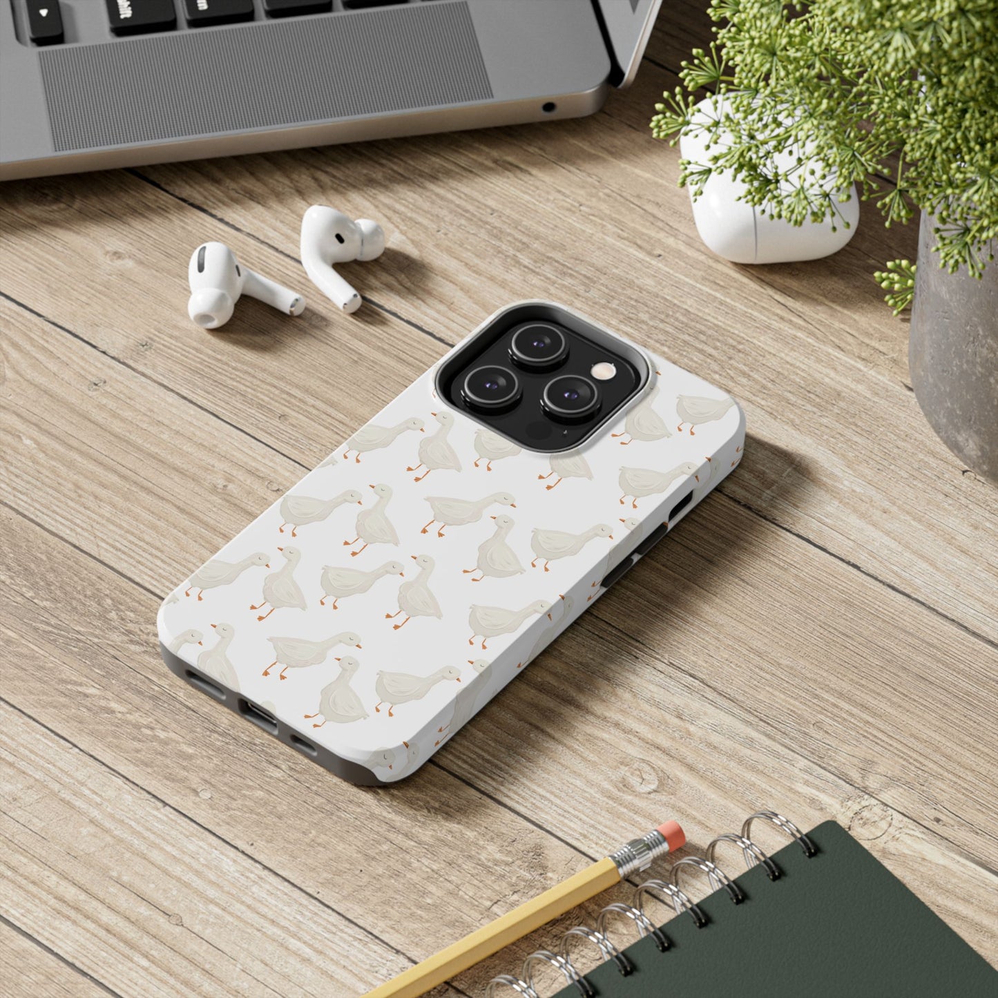 White Goosey - Tough Phone Cases