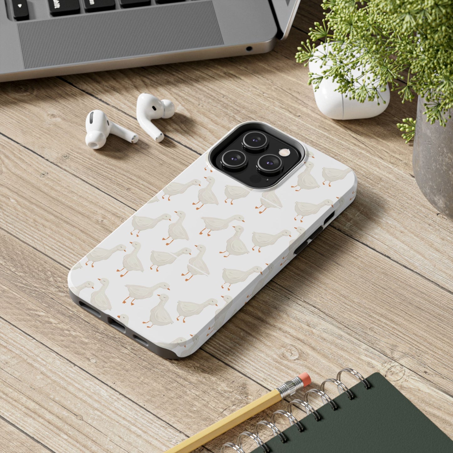 White Goosey - Tough Phone Cases