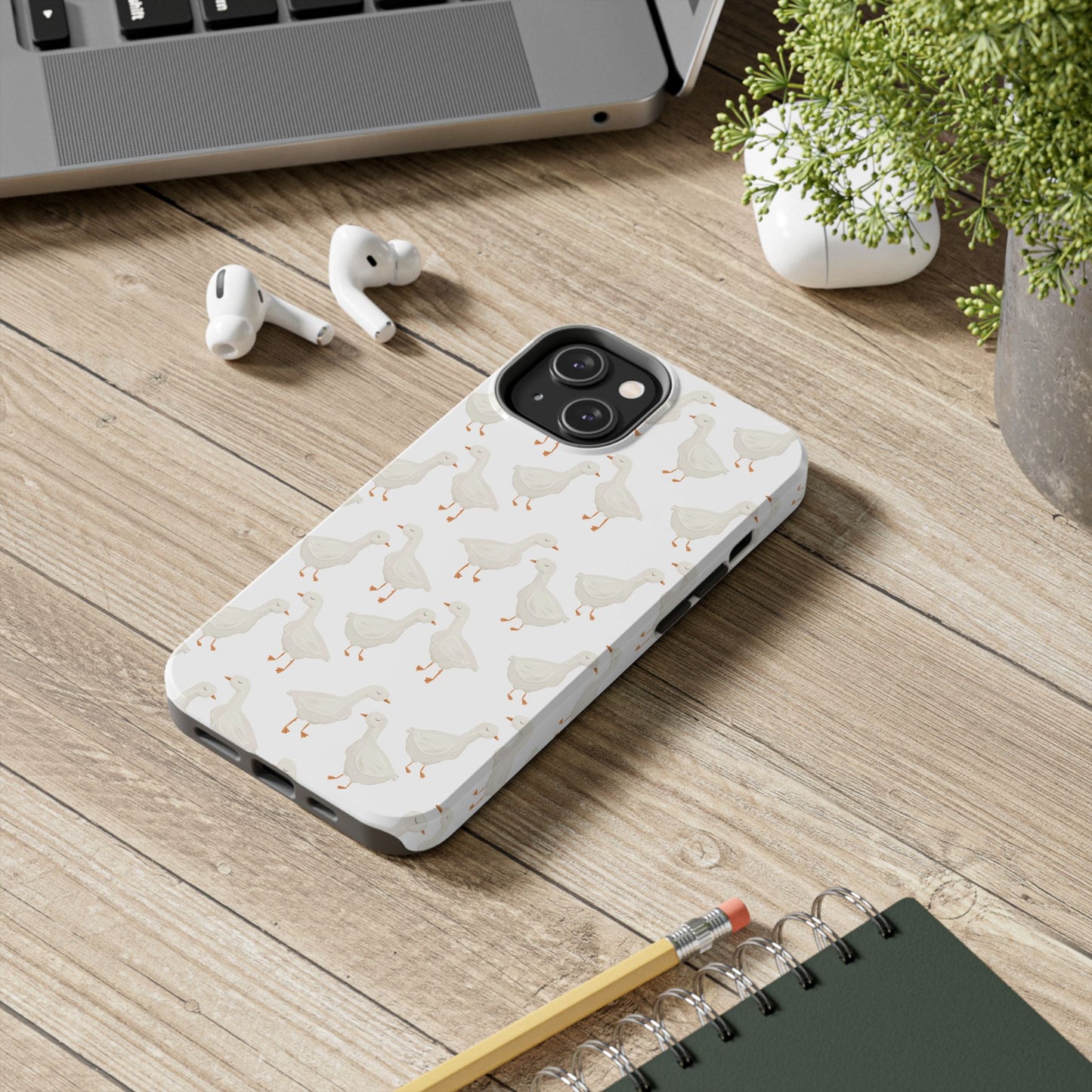 White Goosey - Tough Phone Cases